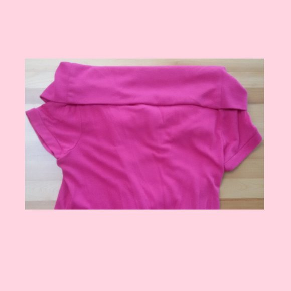 Le Chateau Hot Pink Blouse Sz L - Picture 5 of 7